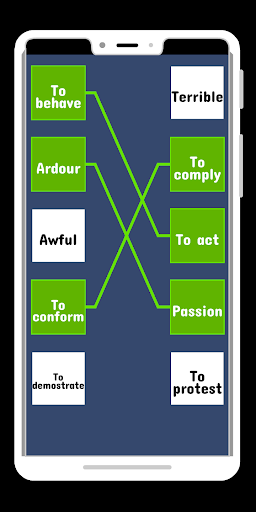 Synonyms words : Similar word matching puzzle game - Image screenshot of android app