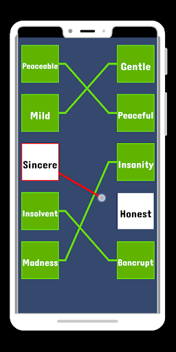 Synonyms words : Similar word matching puzzle game - Image screenshot of android app