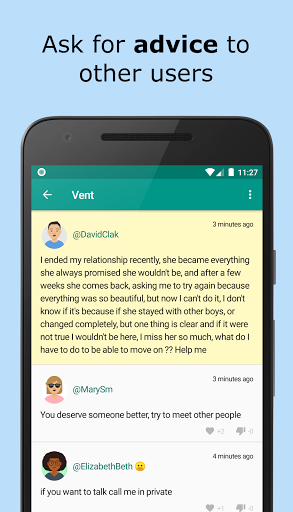 Virtual Friend Shoulder: Vent - Image screenshot of android app