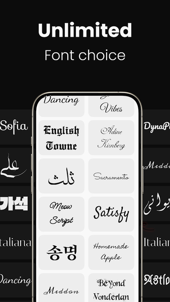 lettering Tattoo - Font Design - Image screenshot of android app