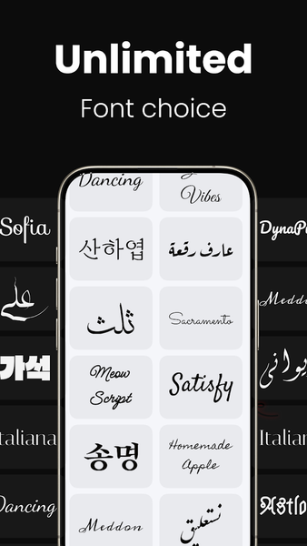 lettering Tattoo - Font Design - Image screenshot of android app