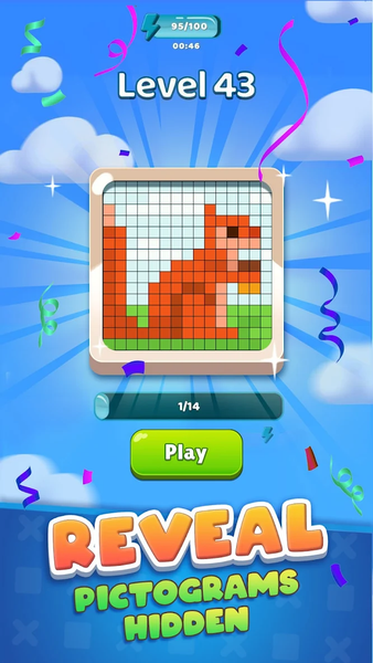 Nonogram Crossing Logic Puzzle - Gameplay image of android game