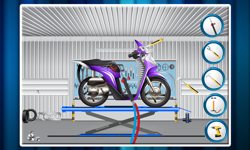 Motor Bike Repair Shop - Gameplay image of android game