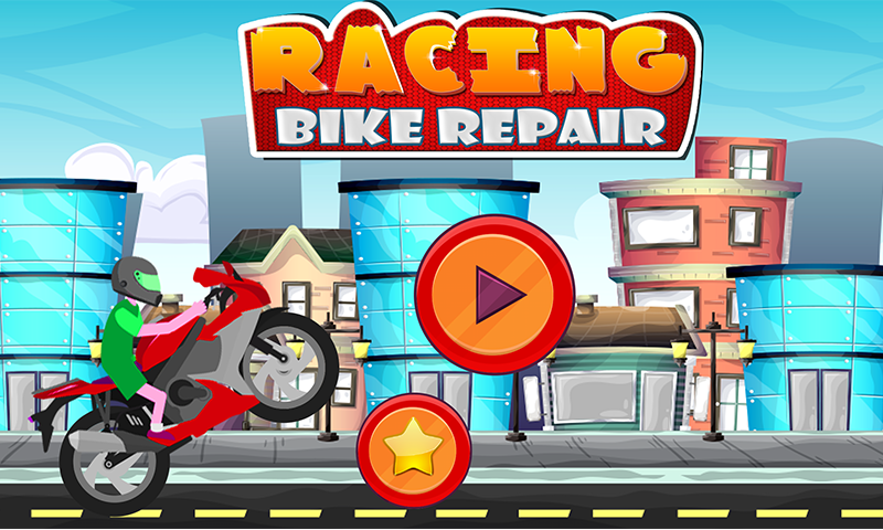Racing Bike Repair - Bike Wash - Gameplay image of android game
