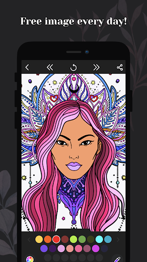 Coloring pages: Mandala for me - Gameplay image of android game