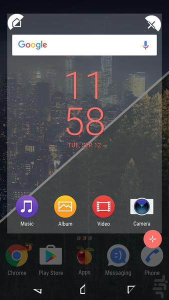 Xperia Half Theme - Image screenshot of android app