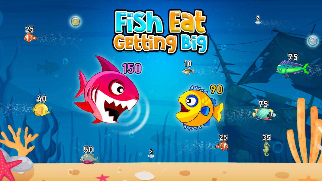 Fish Eat Getting Big - Gameplay image of android game