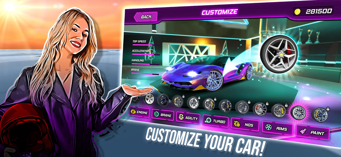 Night City Racing - Gameplay image of android game