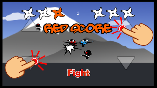 Jumping Ninja Party 2 Player - Gameplay image of android game
