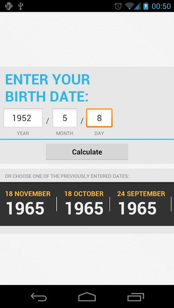 Life Calculator - Image screenshot of android app