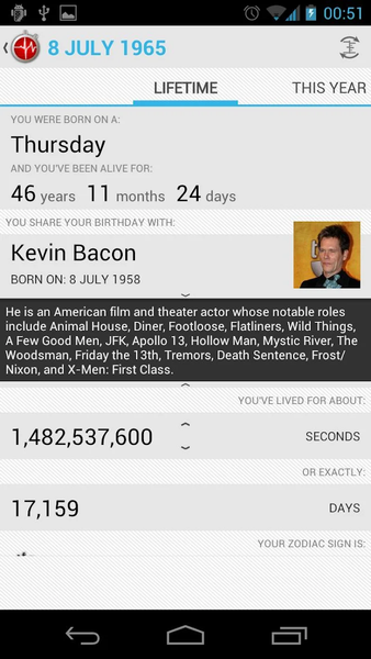 Life Calculator - Image screenshot of android app