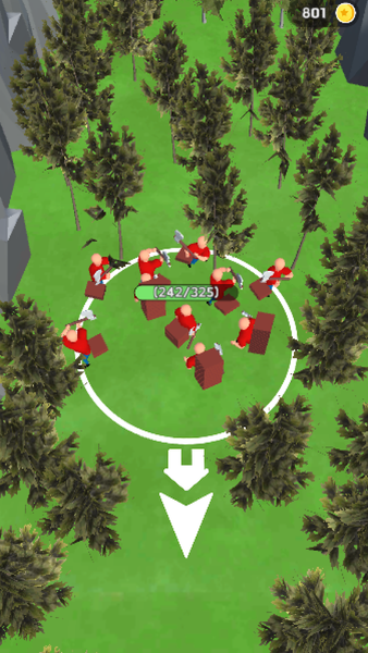 Lumberjack Crowd - Gameplay image of android game