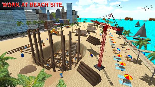 House Construction Beach Building Sim - Gameplay image of android game