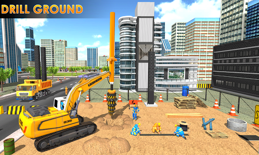 Buildings Connecting Bridge Construction - Gameplay image of android game