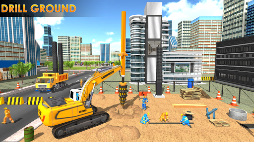 Buildings Connecting Bridge Construction - Gameplay image of android game