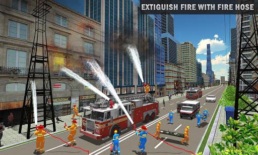 Firefighter Truck Simulator: Rescue Games - Gameplay image of android game