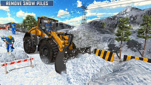 Snow Heavy Excavator Simulator 2019 - Gameplay image of android game