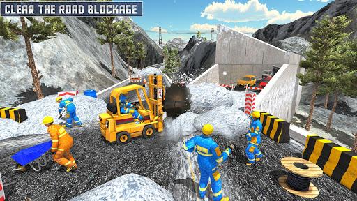 Snow Heavy Excavator Simulator 2019 - Gameplay image of android game