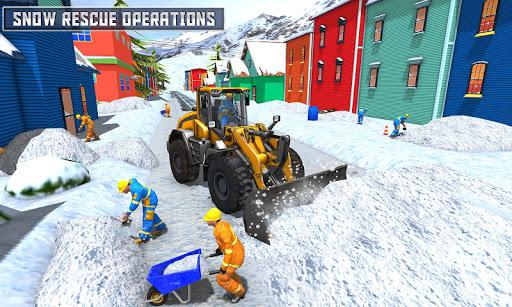 Snow Heavy Excavator Simulator 2019 - Gameplay image of android game