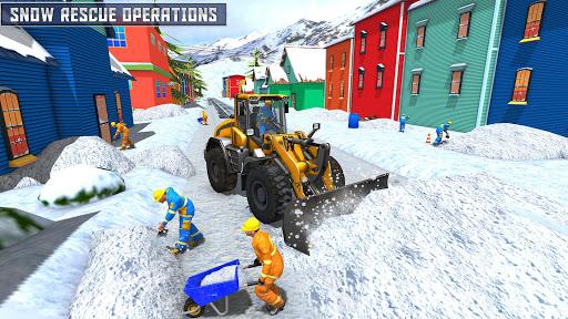 Snow Heavy Excavator Simulator 2019 - Gameplay image of android game