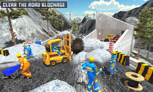 Snow Heavy Excavator Simulator 2019 - Gameplay image of android game