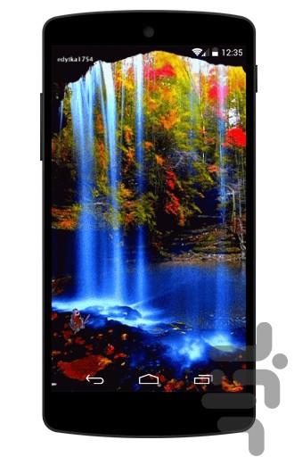 پس زمینه زنده آبشاربی نهایت زیبا - عکس برنامه موبایلی اندروید