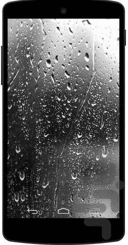 پس  زمینه بارش نم نم باران بر شیشه - عکس برنامه موبایلی اندروید