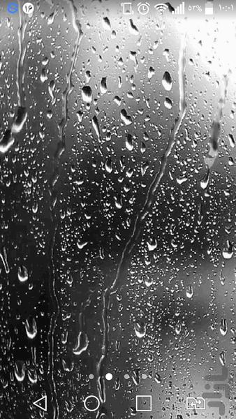 پس  زمینه بارش نم نم باران بر شیشه - عکس برنامه موبایلی اندروید