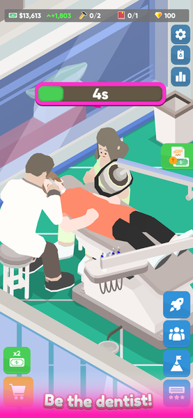 Idle Dentist! Doctor Simulator - Gameplay image of android game