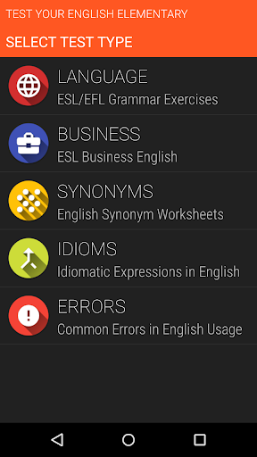 Test Your English I. - Image screenshot of android app