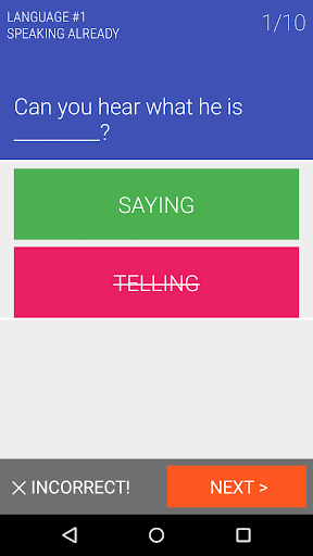 Test Your English I. - Image screenshot of android app