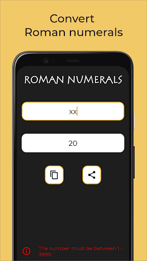 Roman numerals generator for Android  Download  Cafe Bazaar