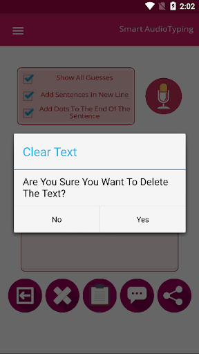 Speech to Text - Image screenshot of android app