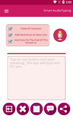 Speech to Text - Image screenshot of android app