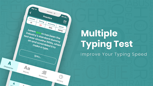 Typing Test - Typing Master - عکس برنامه موبایلی اندروید