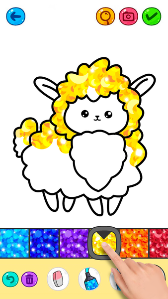 Kawaii Glitter Coloring Book - عکس بازی موبایلی اندروید