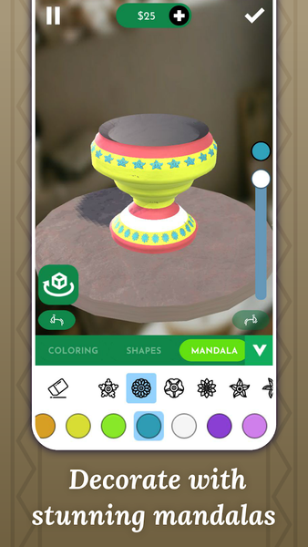 Pottery Clay Pot Art Games - Gameplay image of android game