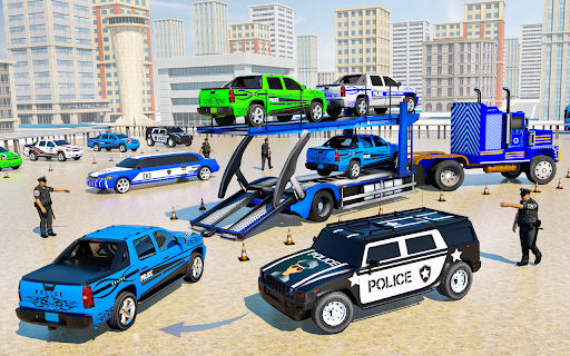 US Police Car Transport Games - عکس بازی موبایلی اندروید