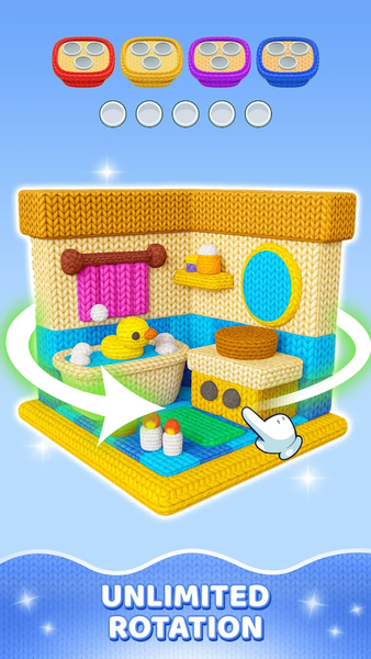 Yarn Sort ۳D: Jam Puzzle - عکس بازی موبایلی اندروید