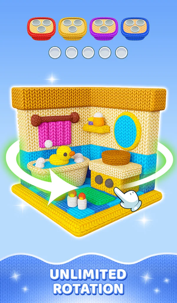 Yarn Sort 3D: Jam Puzzle - Gameplay image of android game
