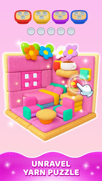 Yarn Sort ۳D: Jam Puzzle - عکس بازی موبایلی اندروید