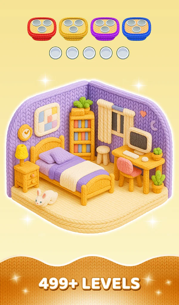 Yarn Sort ۳D: Jam Puzzle - عکس بازی موبایلی اندروید