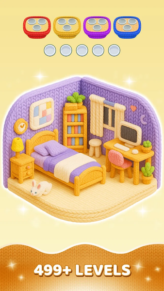 Yarn Sort ۳D: Jam Puzzle - عکس بازی موبایلی اندروید