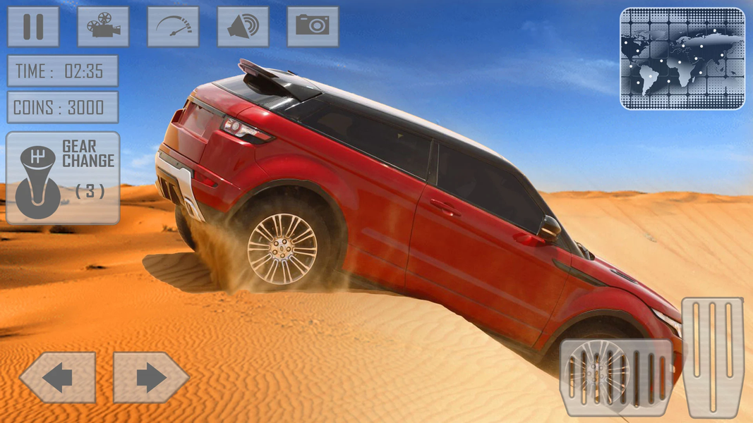 Offroad Driving Desert Game - Gameplay image of android game