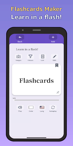 Flashcards Maker - عکس برنامه موبایلی اندروید