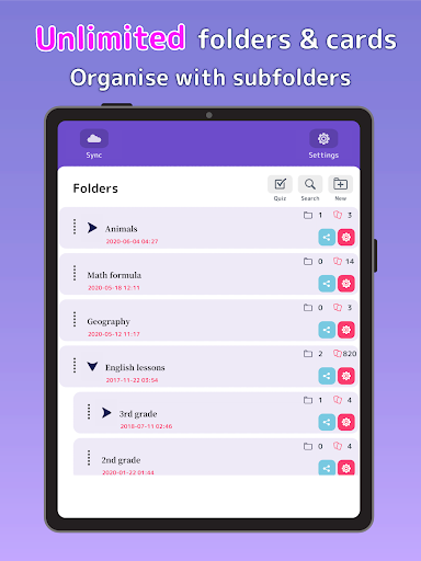 Flashcards Maker - عکس برنامه موبایلی اندروید