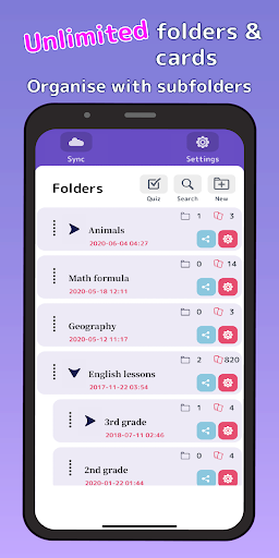 Flashcards Maker - عکس برنامه موبایلی اندروید