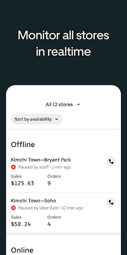 Uber Eats Manager - عکس برنامه موبایلی اندروید