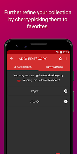 Le Face Keyboard: Custom Keys - عکس برنامه موبایلی اندروید