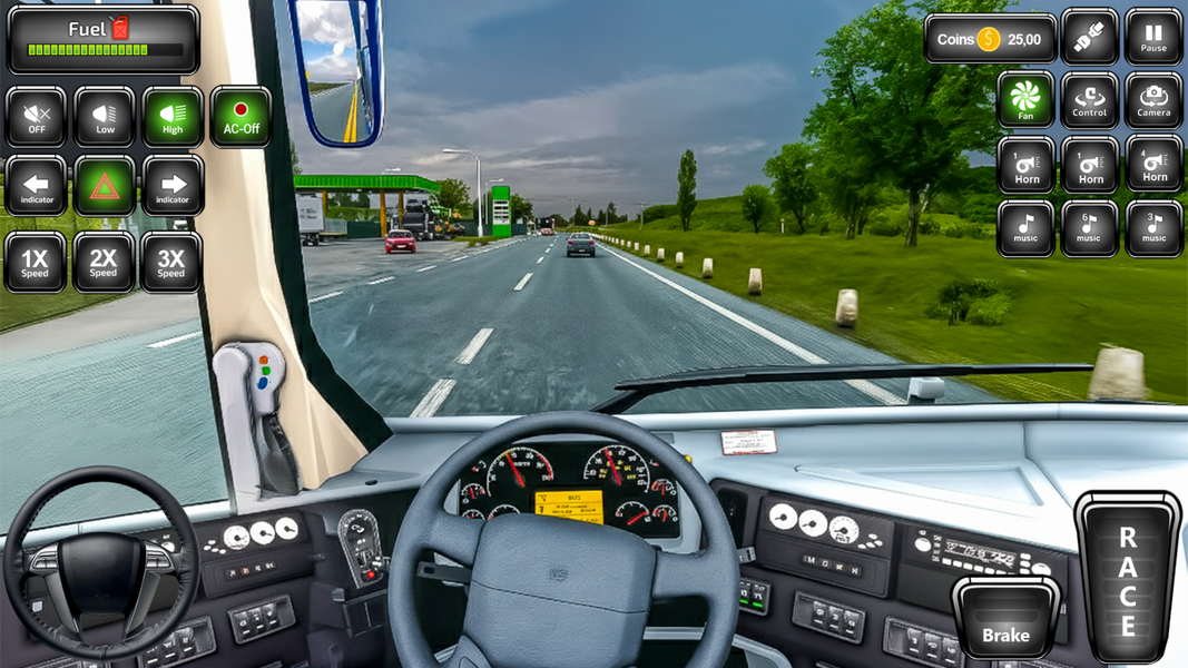 US Passenger Bus Coach Driver - Gameplay image of android game